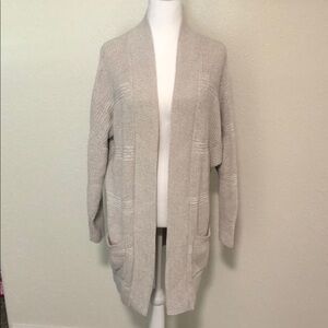 Express Women's Cream Open-Front Sweater Size S